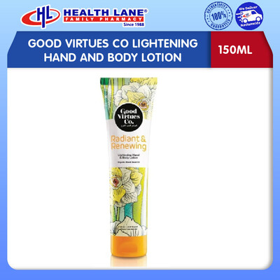 GOOD VIRTUES CO BRIGHTENING PERFUMED HAND AND BODY LOTION 120ML